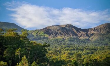 Surrounding scenery of waterfall catarata El Santuario in Upala, Costa Rica