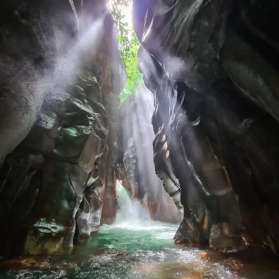 Waterfall catarata El Santuario in Upala, Costa Rica